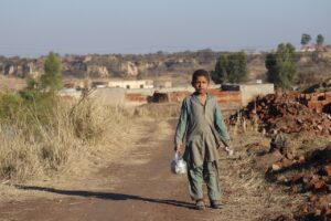 poverty, village, little boy